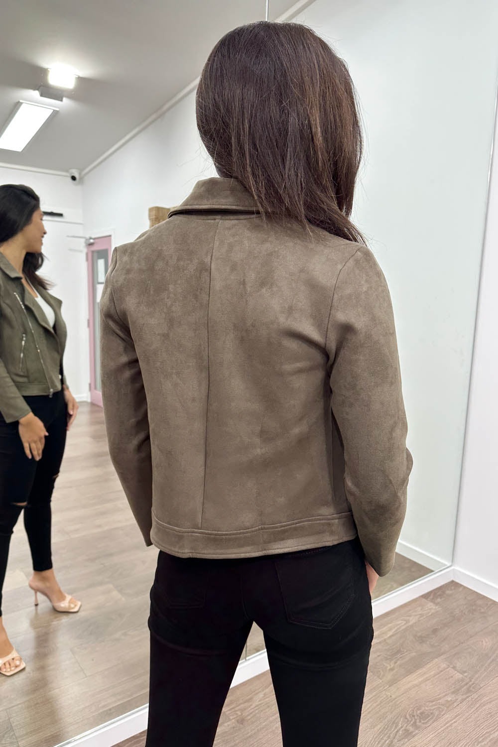 Cropped Biker Jacket