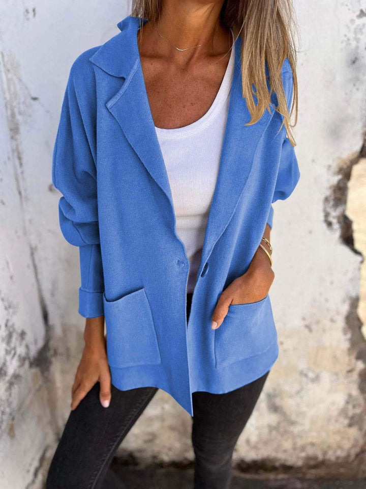 Autumn and Winter Lapel Long Sleeve Casual Jacket