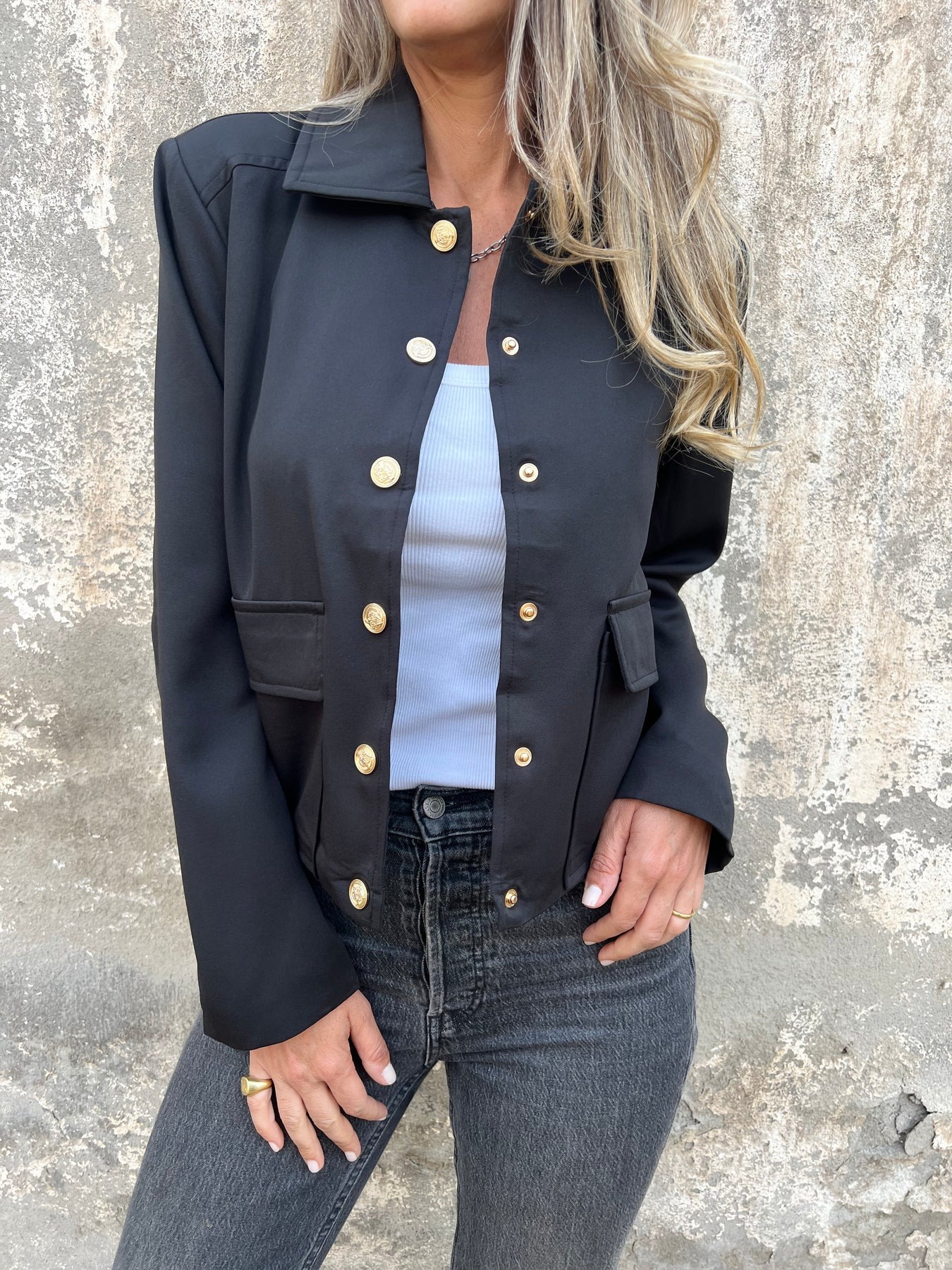 Lapel Button Jacket