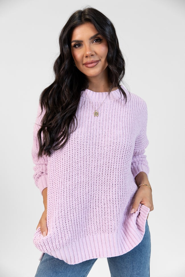 Knitted High Low Hem Sweater