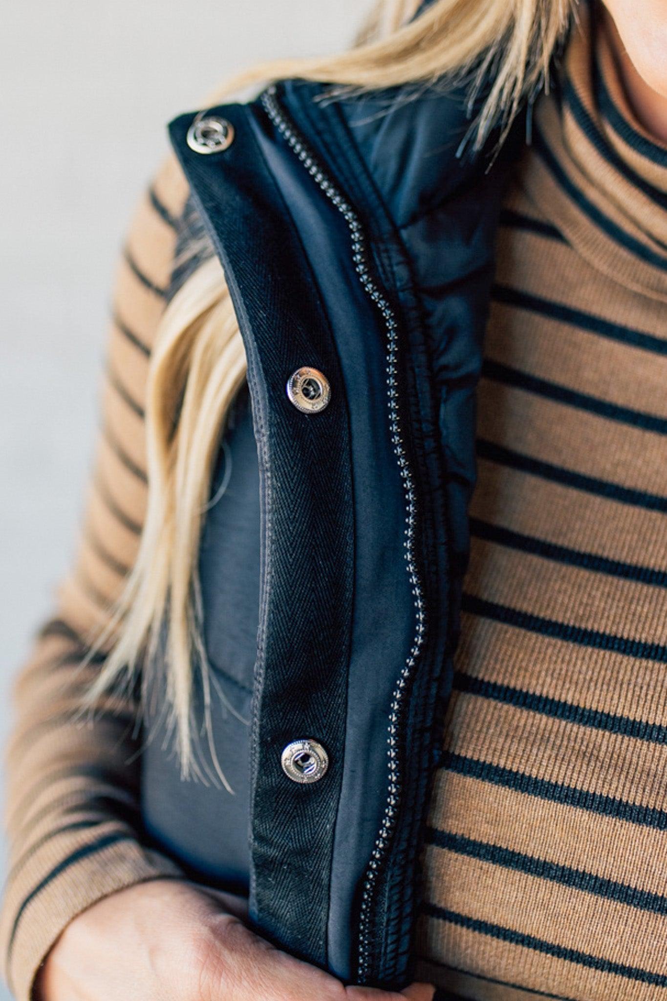 Cotton Zipper Vest