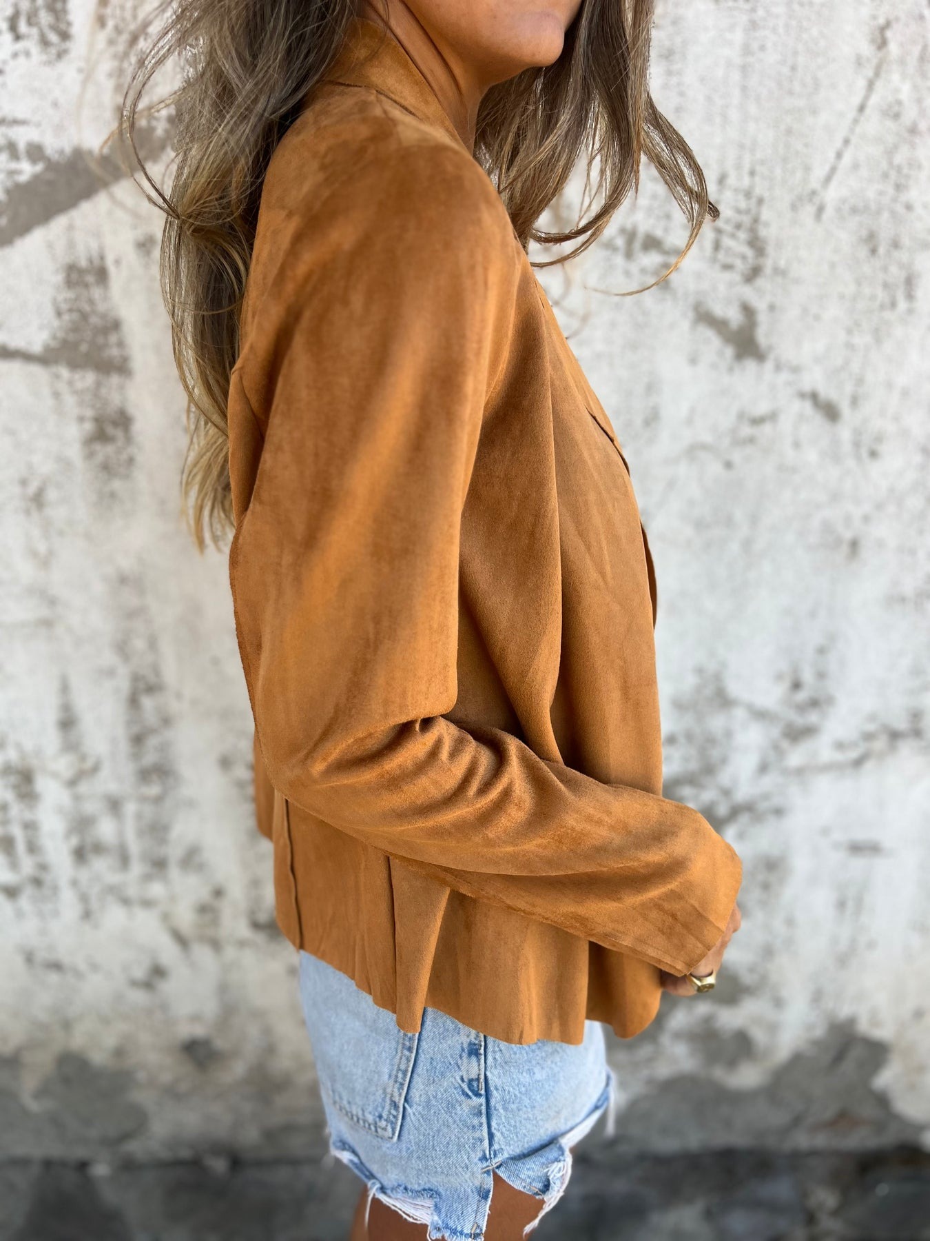 Comfortable Suede Coat
