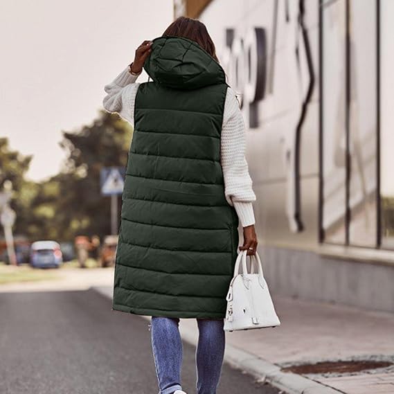 🧥 Fall/Winter Must-Have! Long Down Vests Are So Stylish✨
