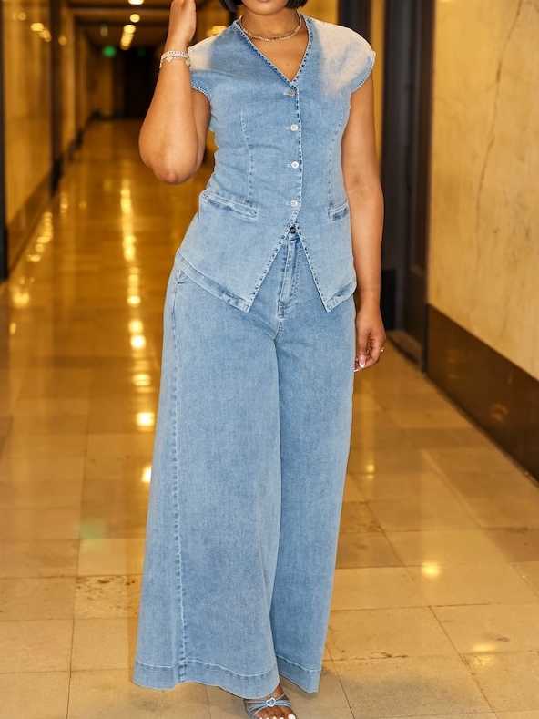 Classic Charm Denim Set