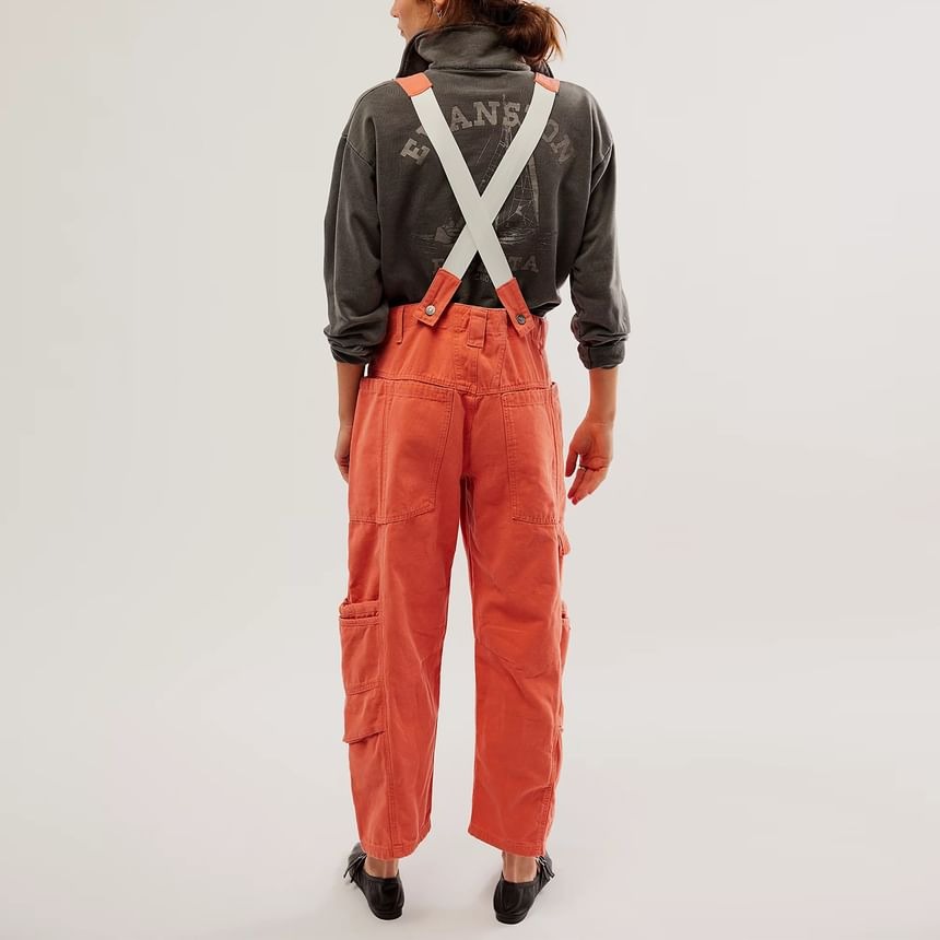 Plain Cargo Wide Leg Jumper Jeans