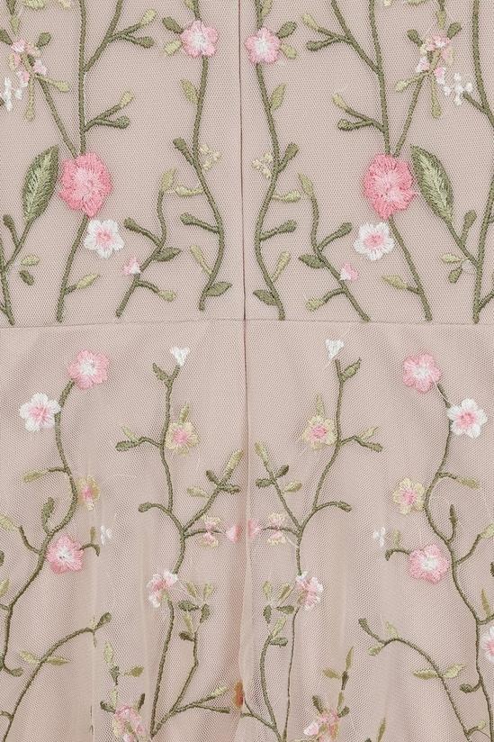 Floral Embroidered Midi Dress