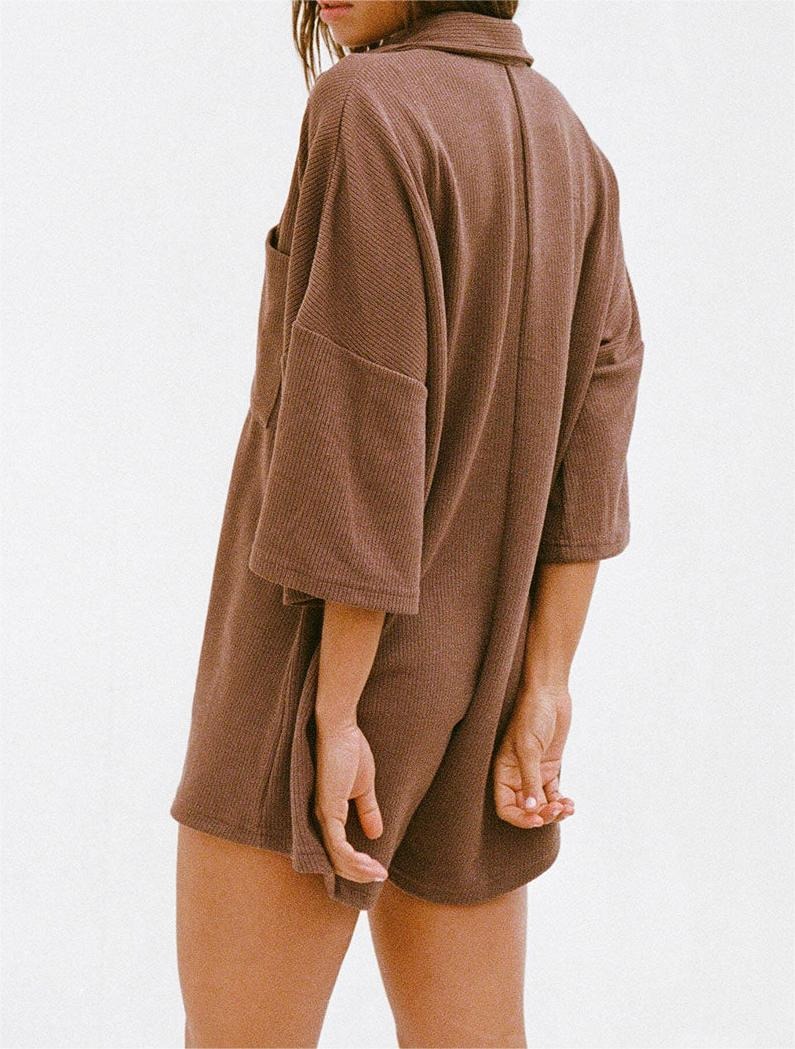 Half Sleeve Minimalist Jumpsuit