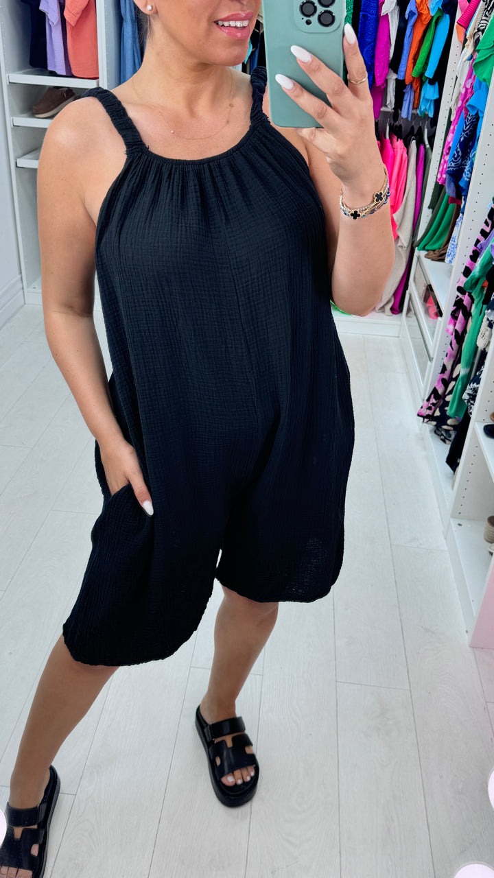 Neon Cheesecloth Playsuit