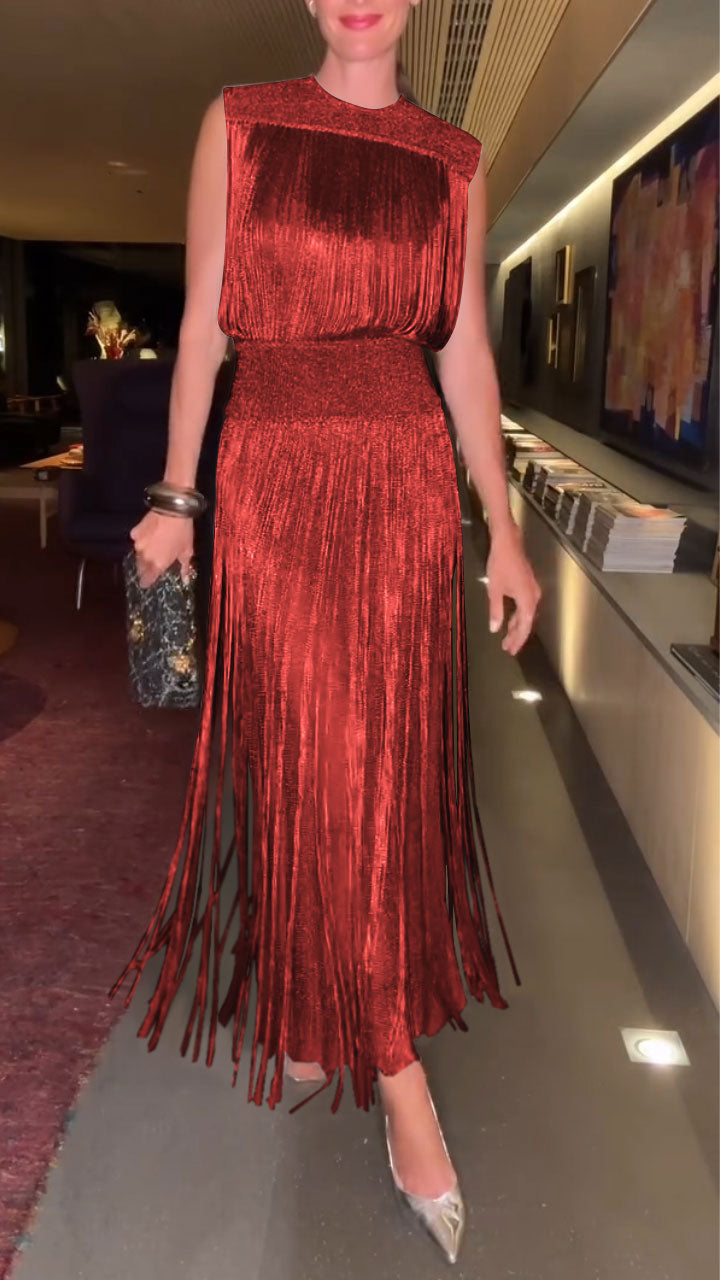 Tassel Elegant Two-Piece Dress