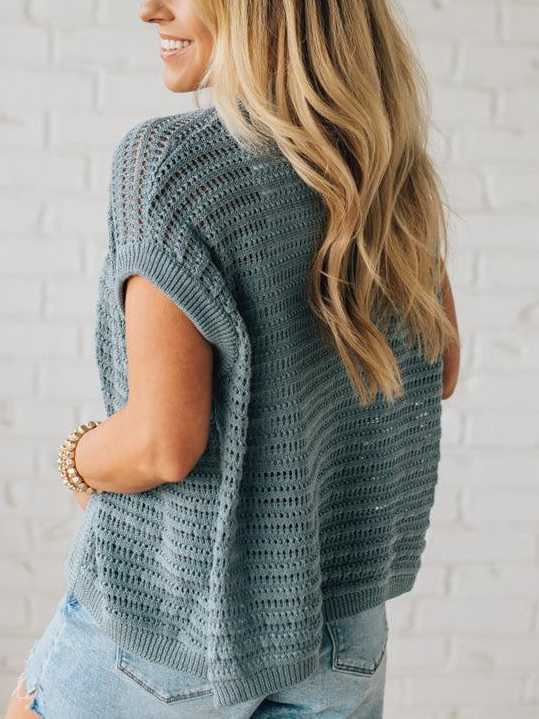 Crochet Open Cardigan