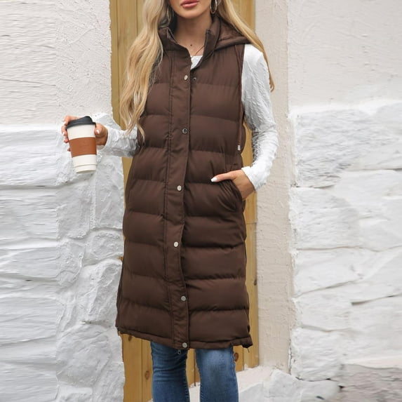 🧥 Fall/Winter Must-Have! Long Down Vests Are So Stylish✨
