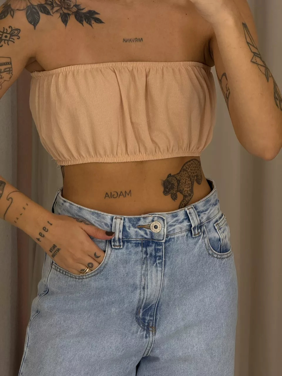 Cropped Top Versatile Asymmetrical Top