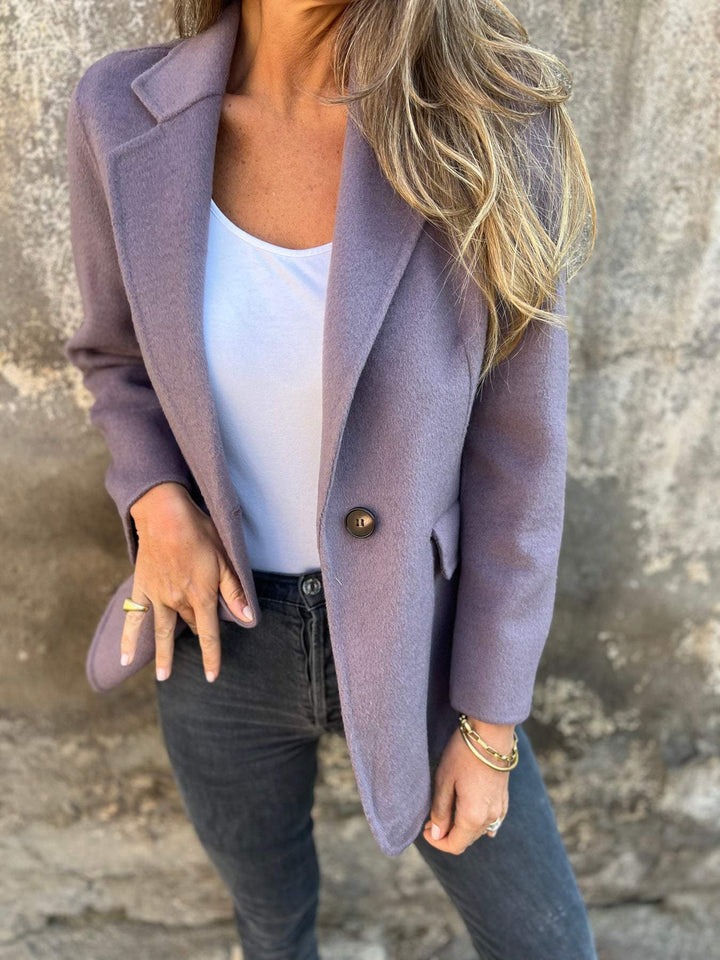 Lapel Long Sleeve Casual Jacket