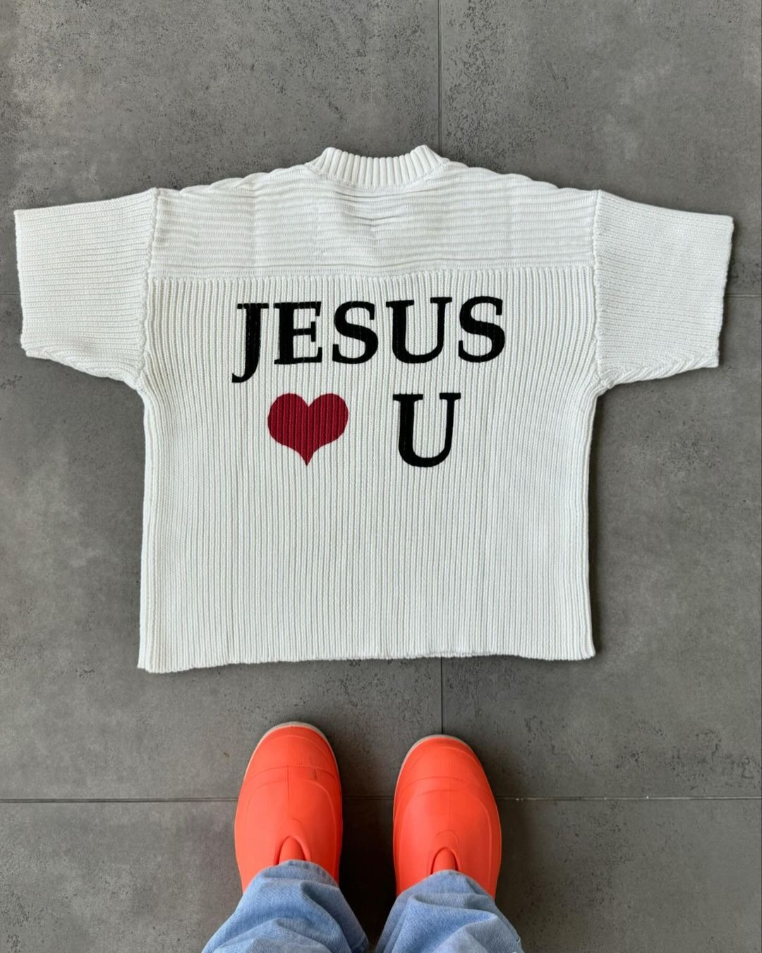 "I Love JESUS" Unisex Knitted Sweater