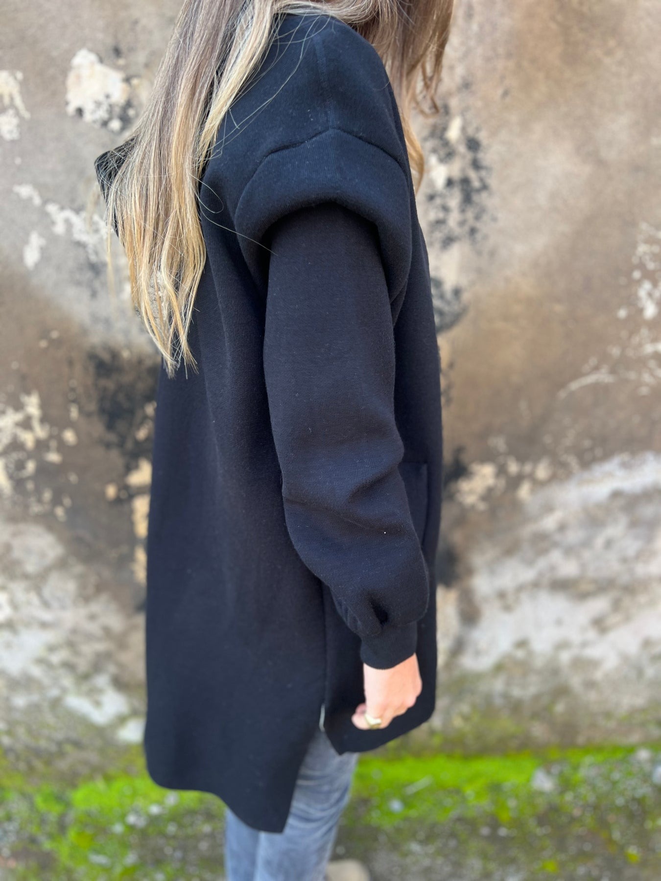 Zippeer Hooded Long Sleeve Casual Coat