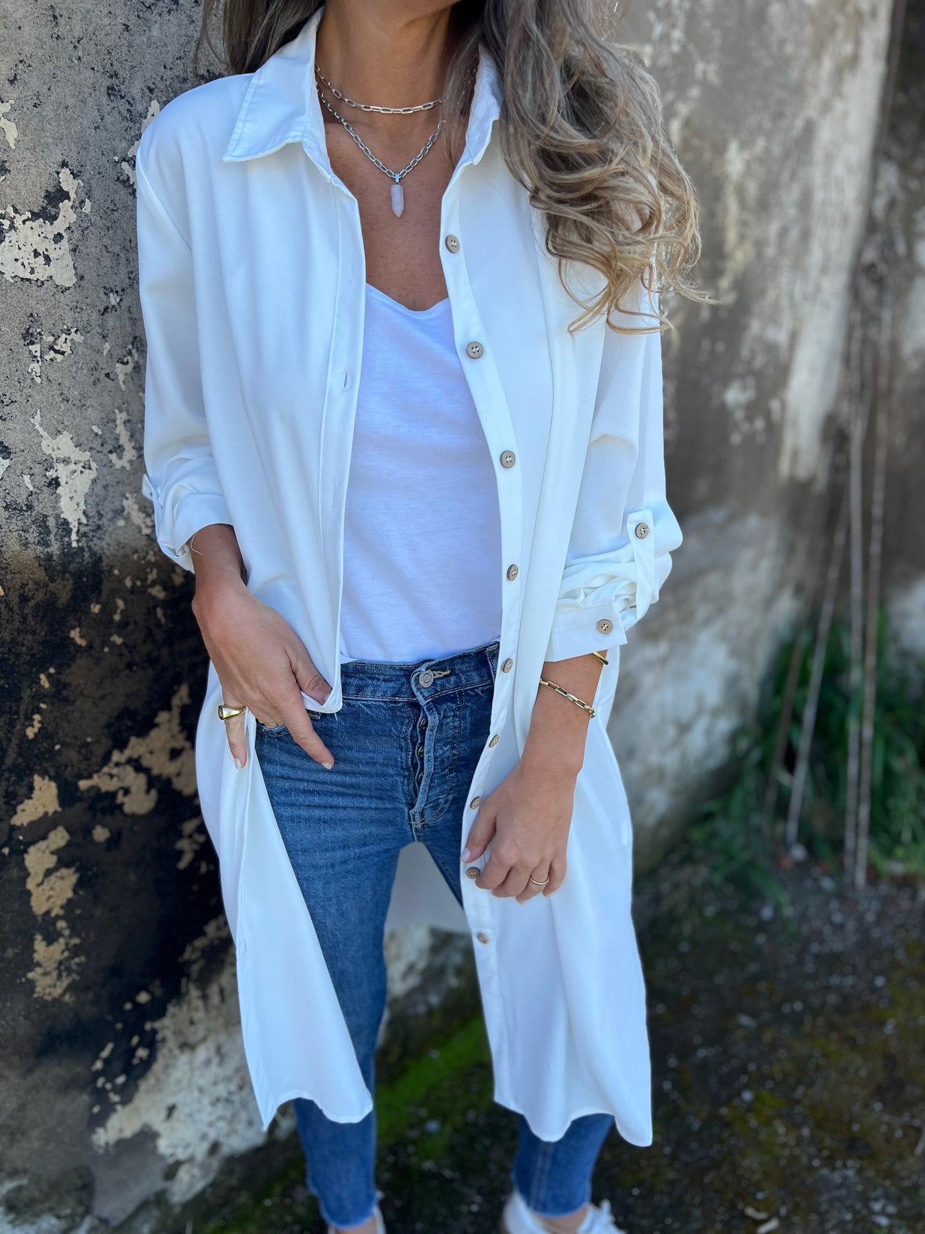 Casual Lapel Solid Color Shirt Coat