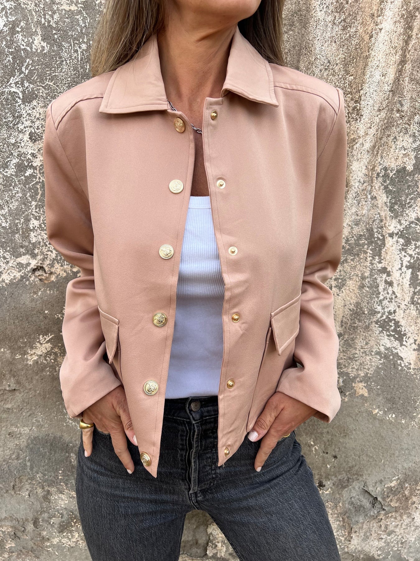 Lapel Button Jacket