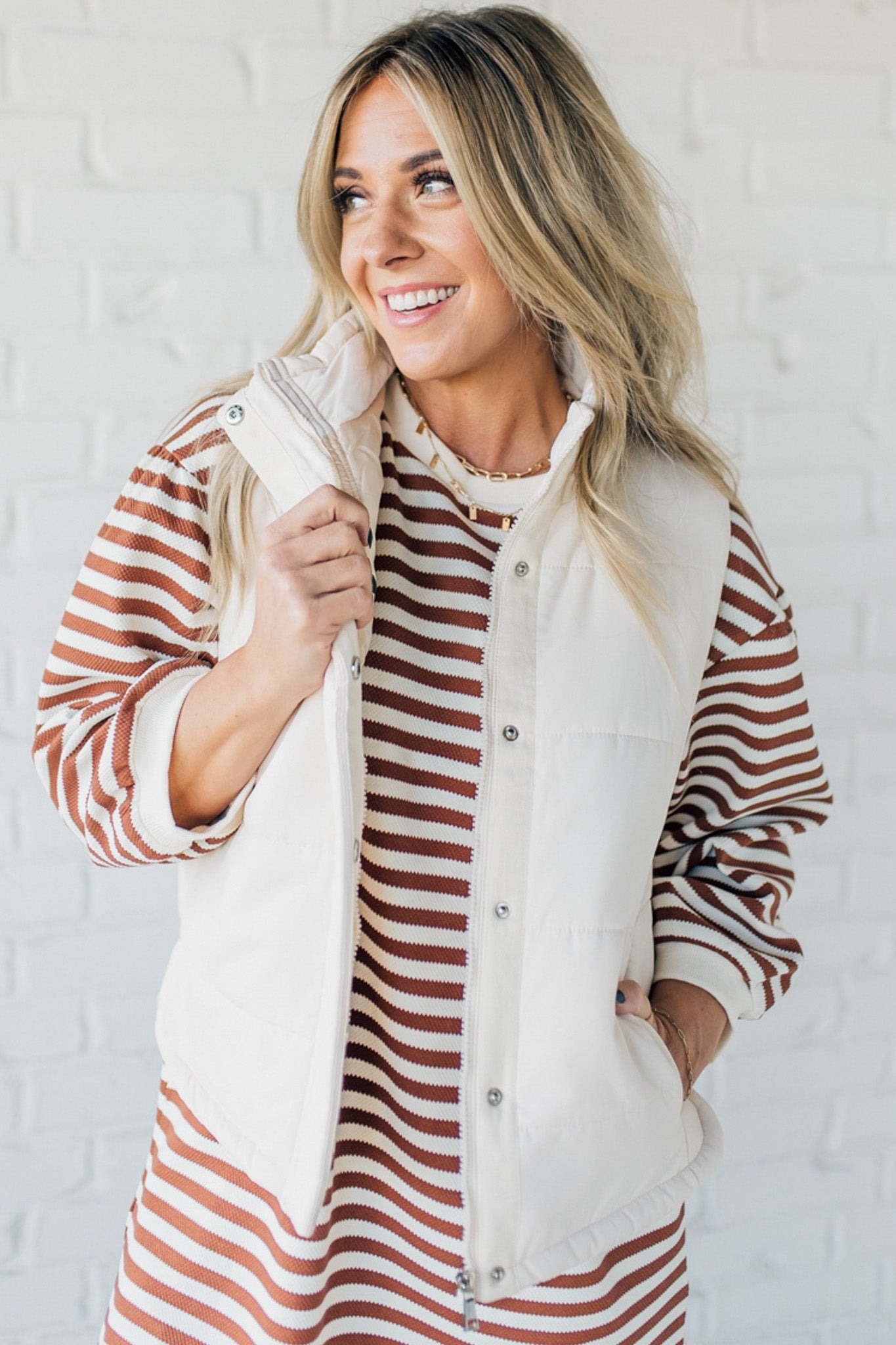Cotton Zipper Vest