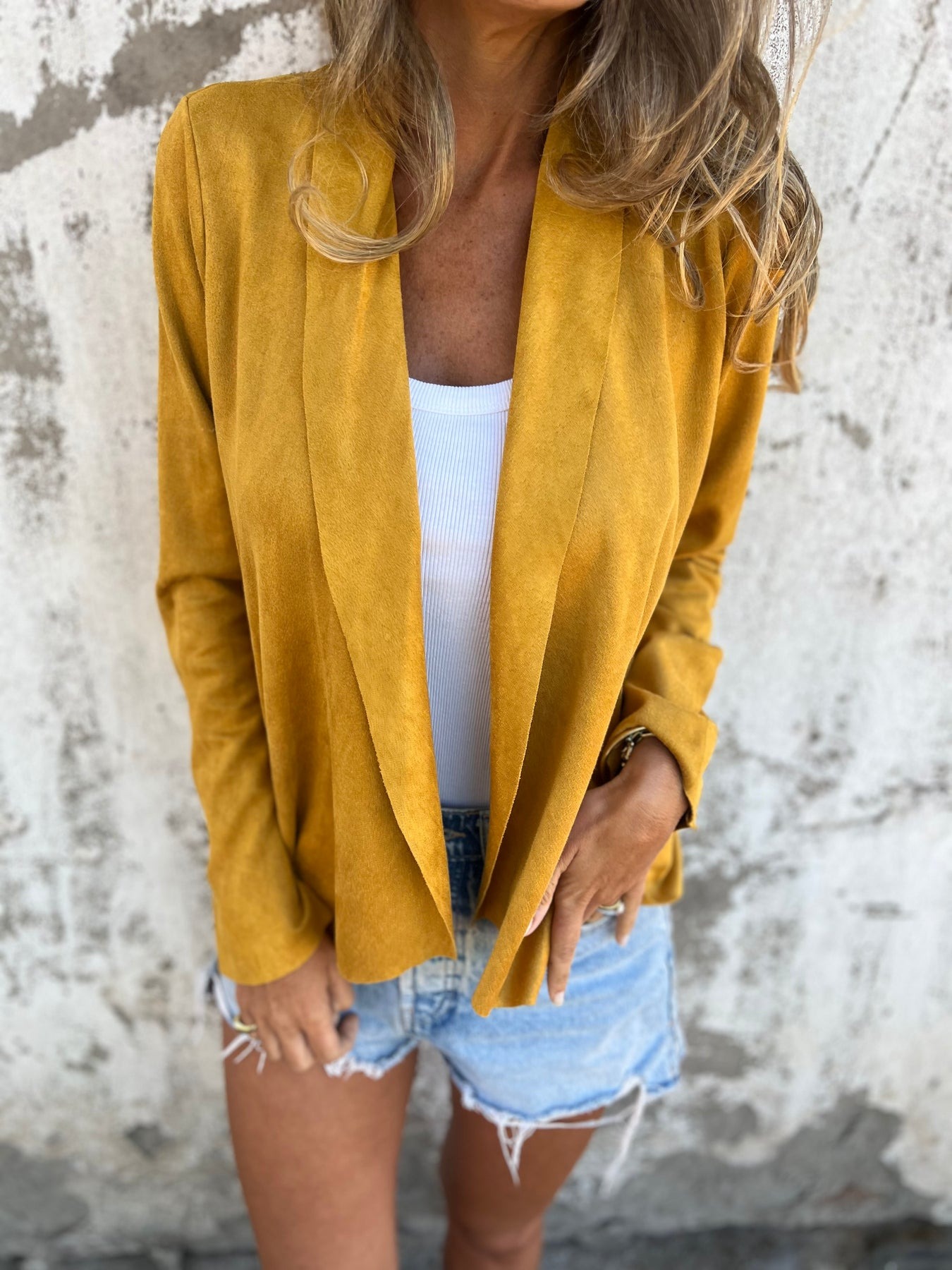 Comfortable Suede Coat