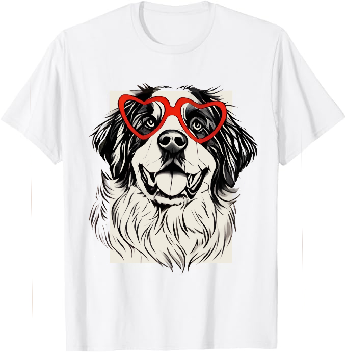 Cute dog solid color T-shirt