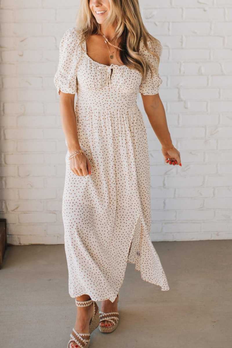 Polka Dot Midi Dress