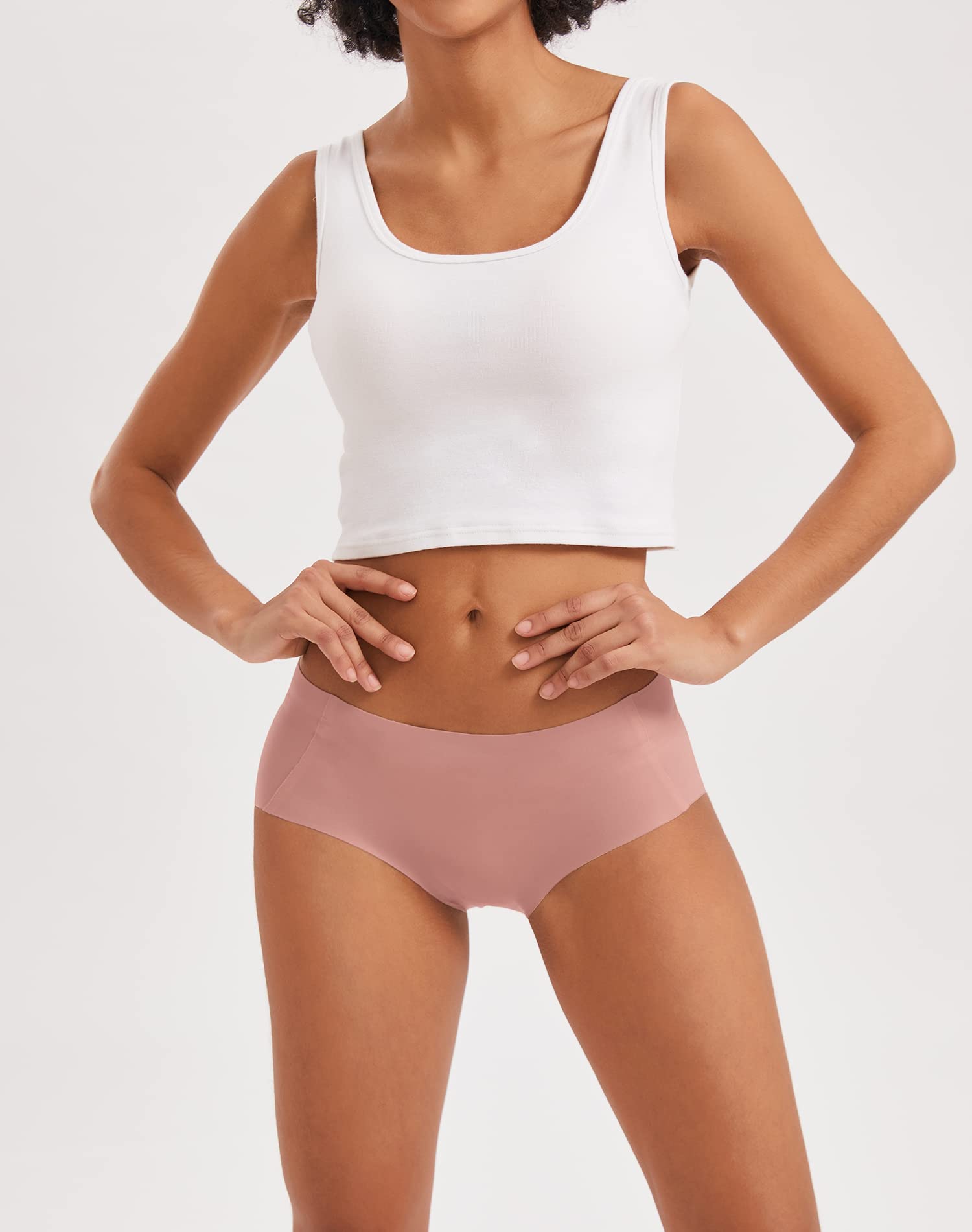 Women's Seamless No Show Hipster Panties Invisible Light Underwear