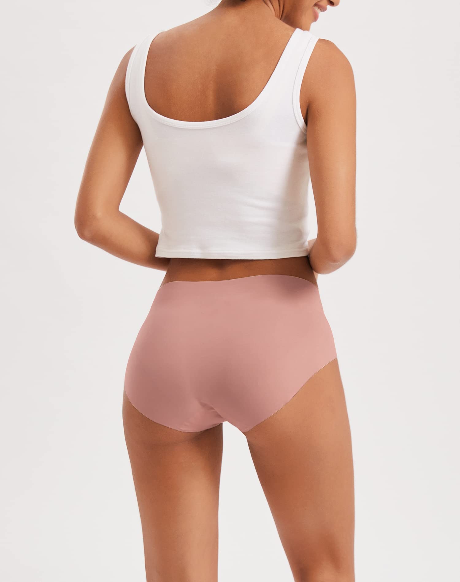 Women's Seamless No Show Hipster Panties Invisible Light Underwear