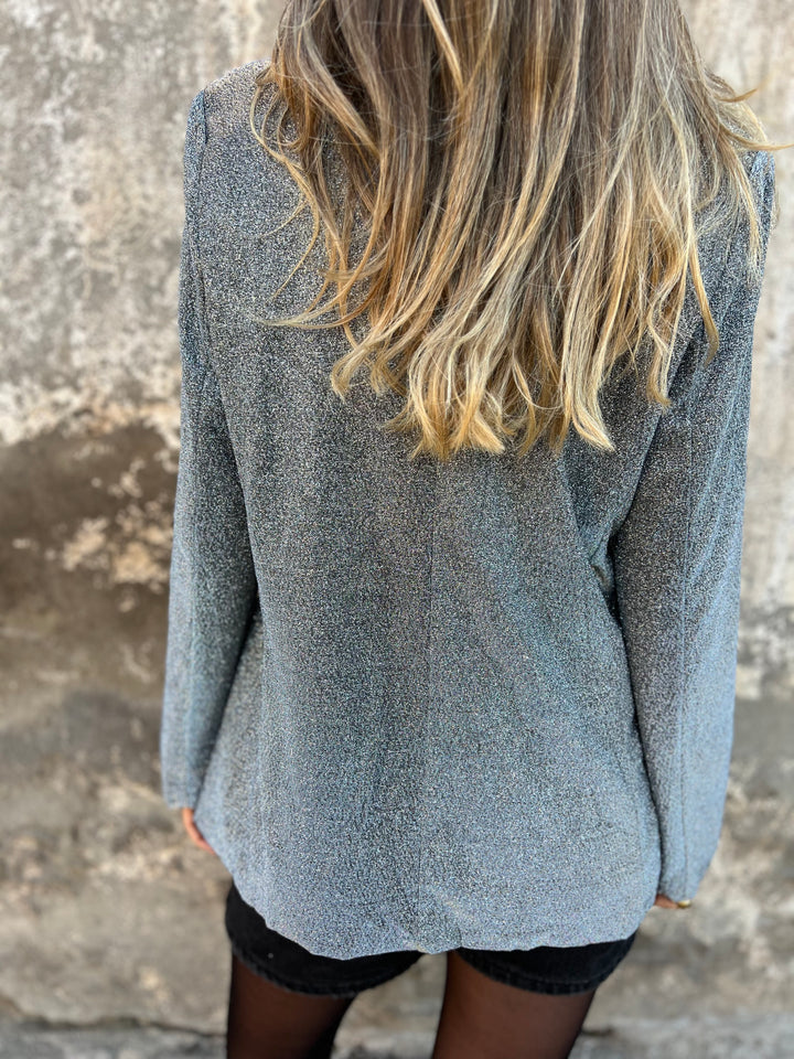 Casual Laple Long Sleeve Sparkly Party Jackets Blazer