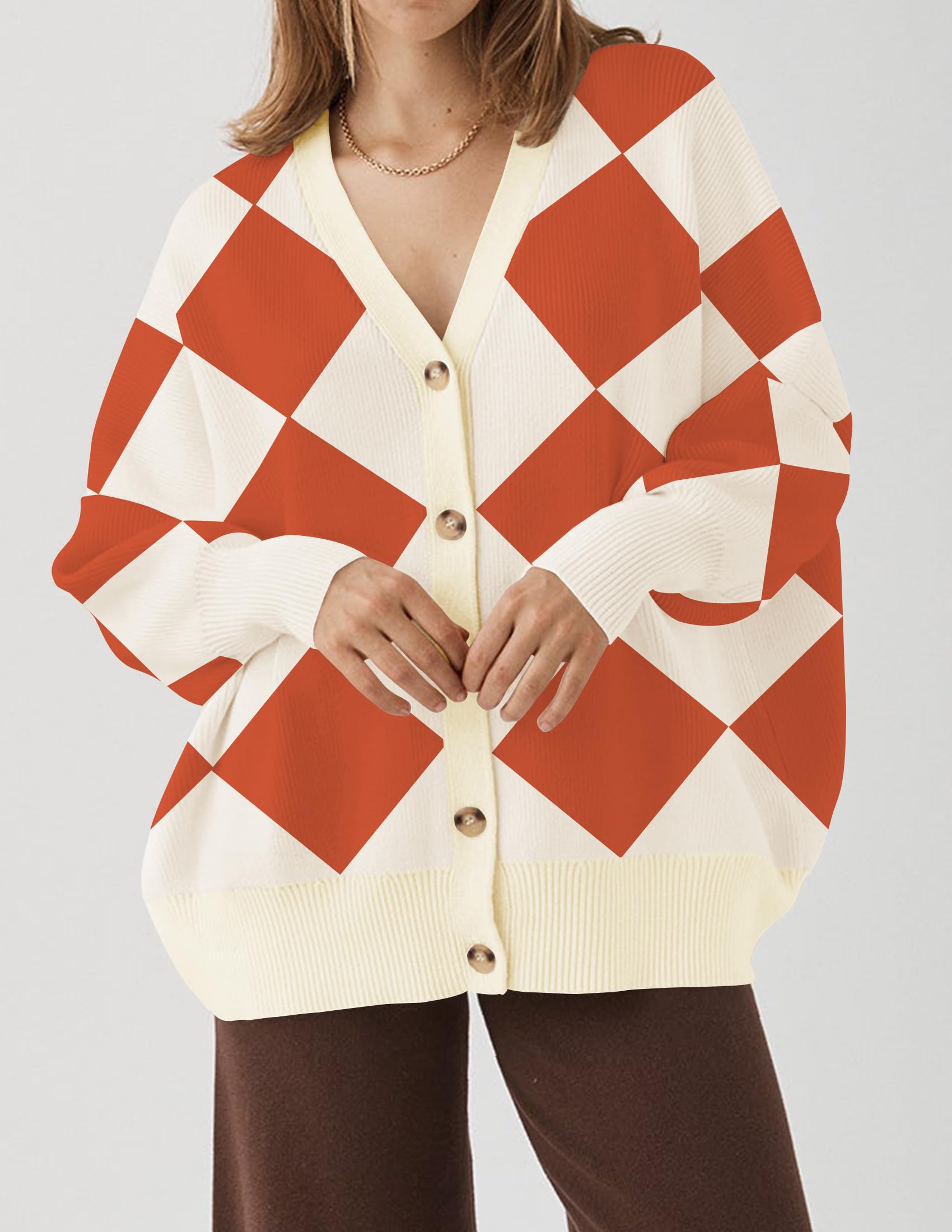Button Down Open Front Knit Loose Oversized Sweater Coat