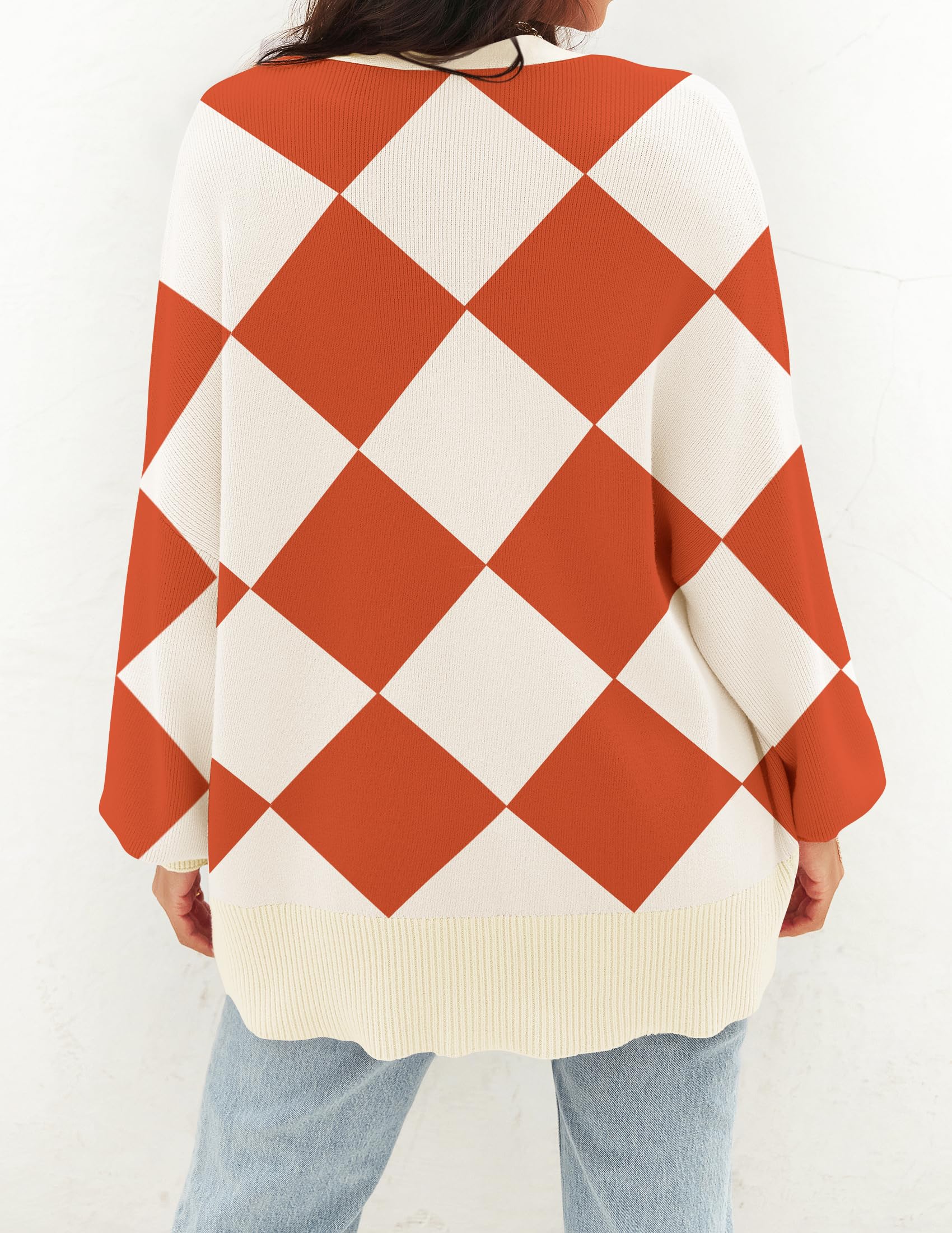 Button Down Open Front Knit Loose Oversized Sweater Coat