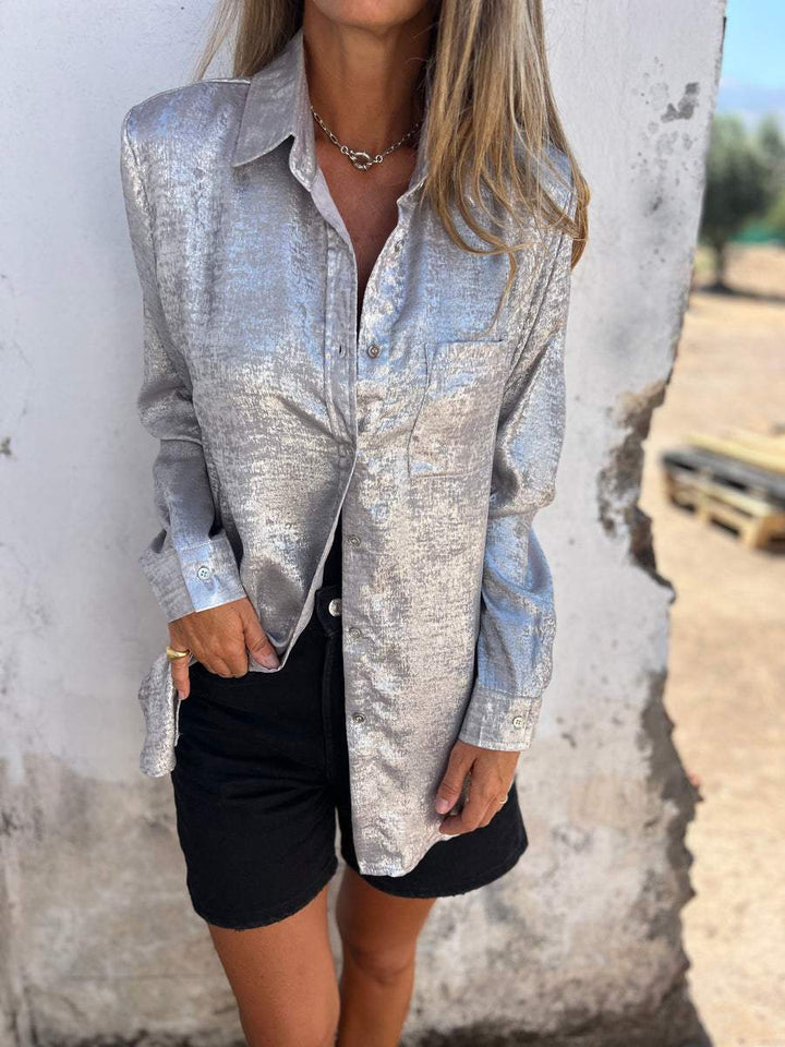 Casual Suede Fashionable Lapel Shirt (Buy 3 Free Shipping)