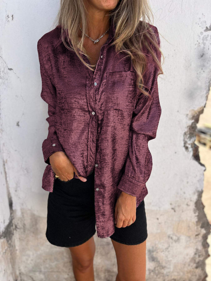 Casual Suede Fashionable Lapel Shirt (Buy 3 Free Shipping)