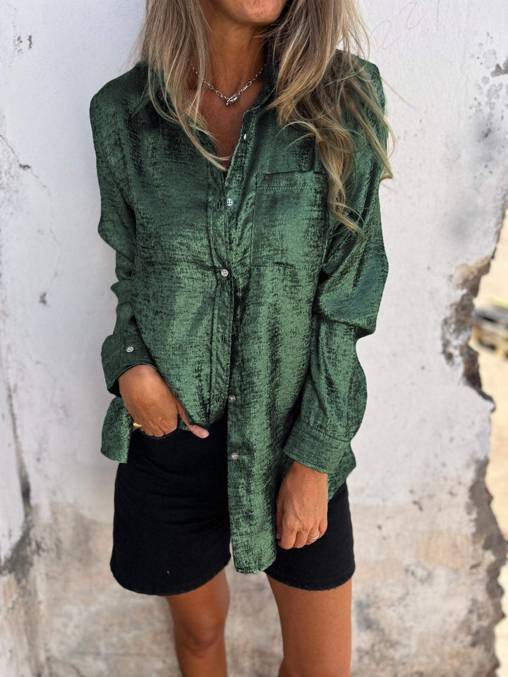 Casual Suede Fashionable Lapel Shirt (Buy 3 Free Shipping)