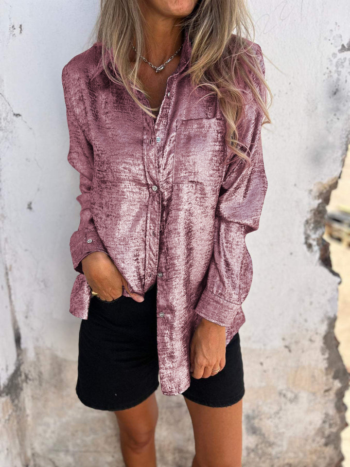 Casual Suede Fashionable Lapel Shirt (Buy 3 Free Shipping)