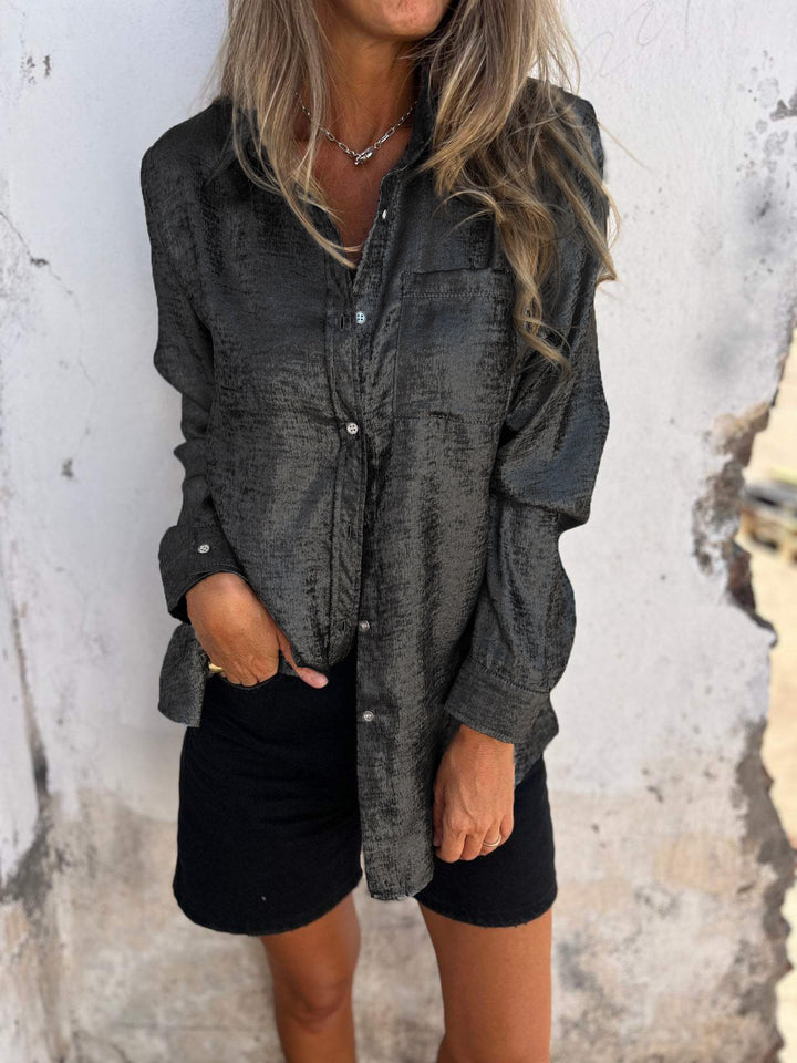Casual Suede Fashionable Lapel Shirt (Buy 3 Free Shipping)