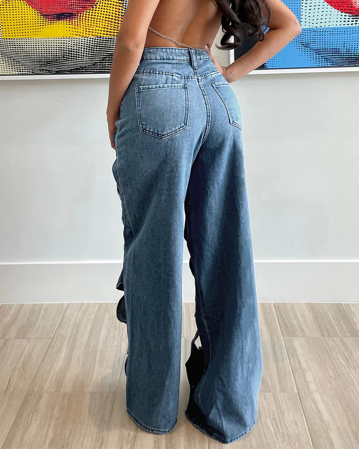 Hollow Fashionable Jeans