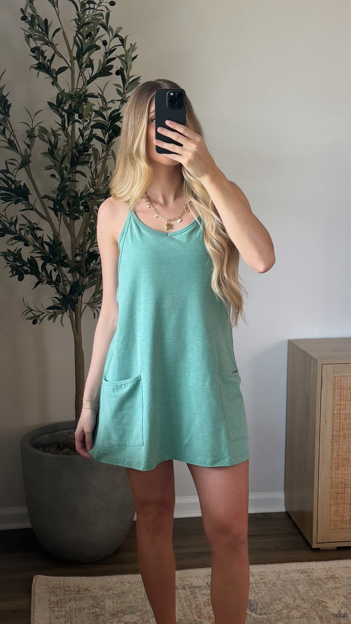 Suspender Romper Dress