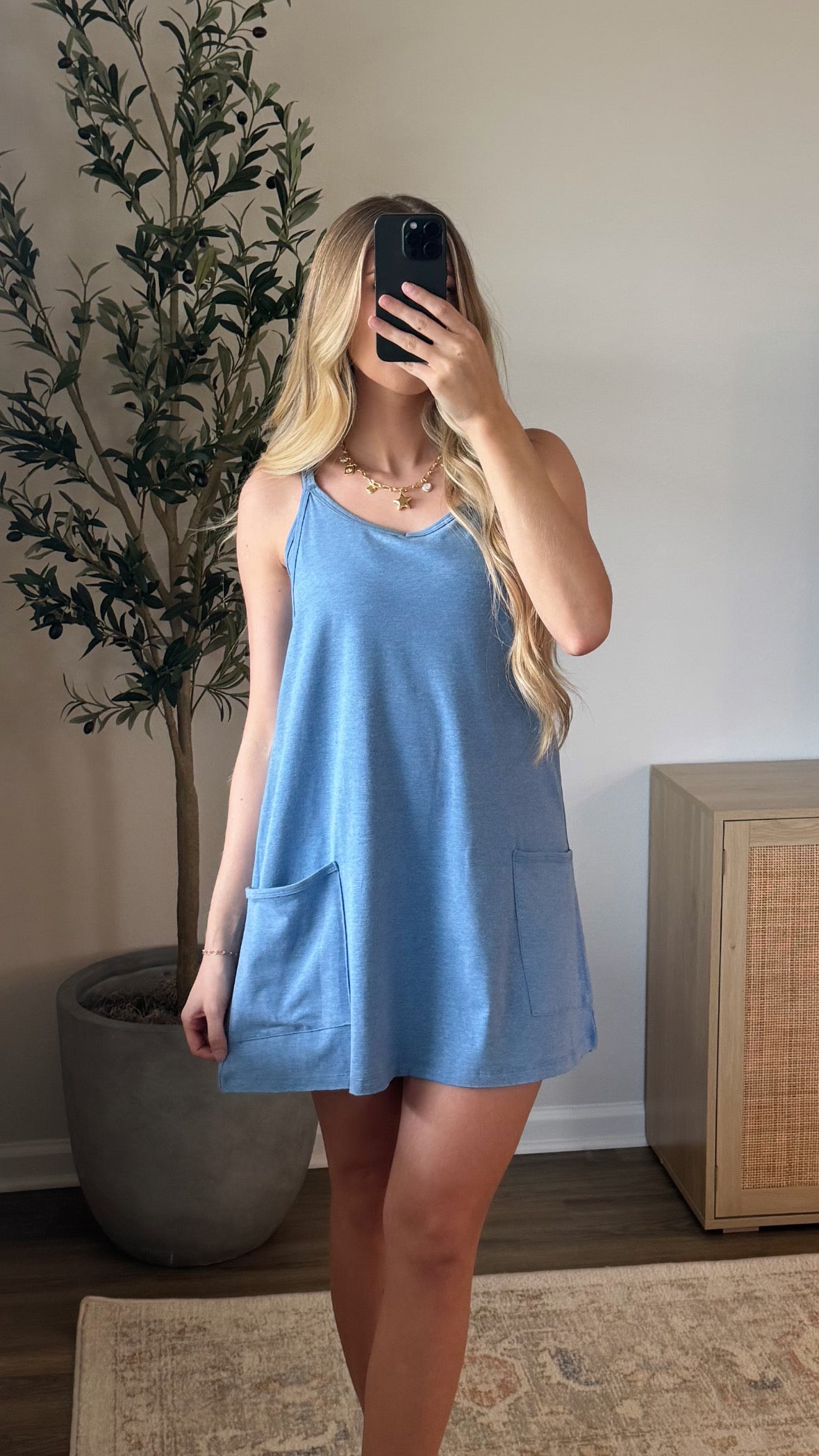 Suspender Romper Dress