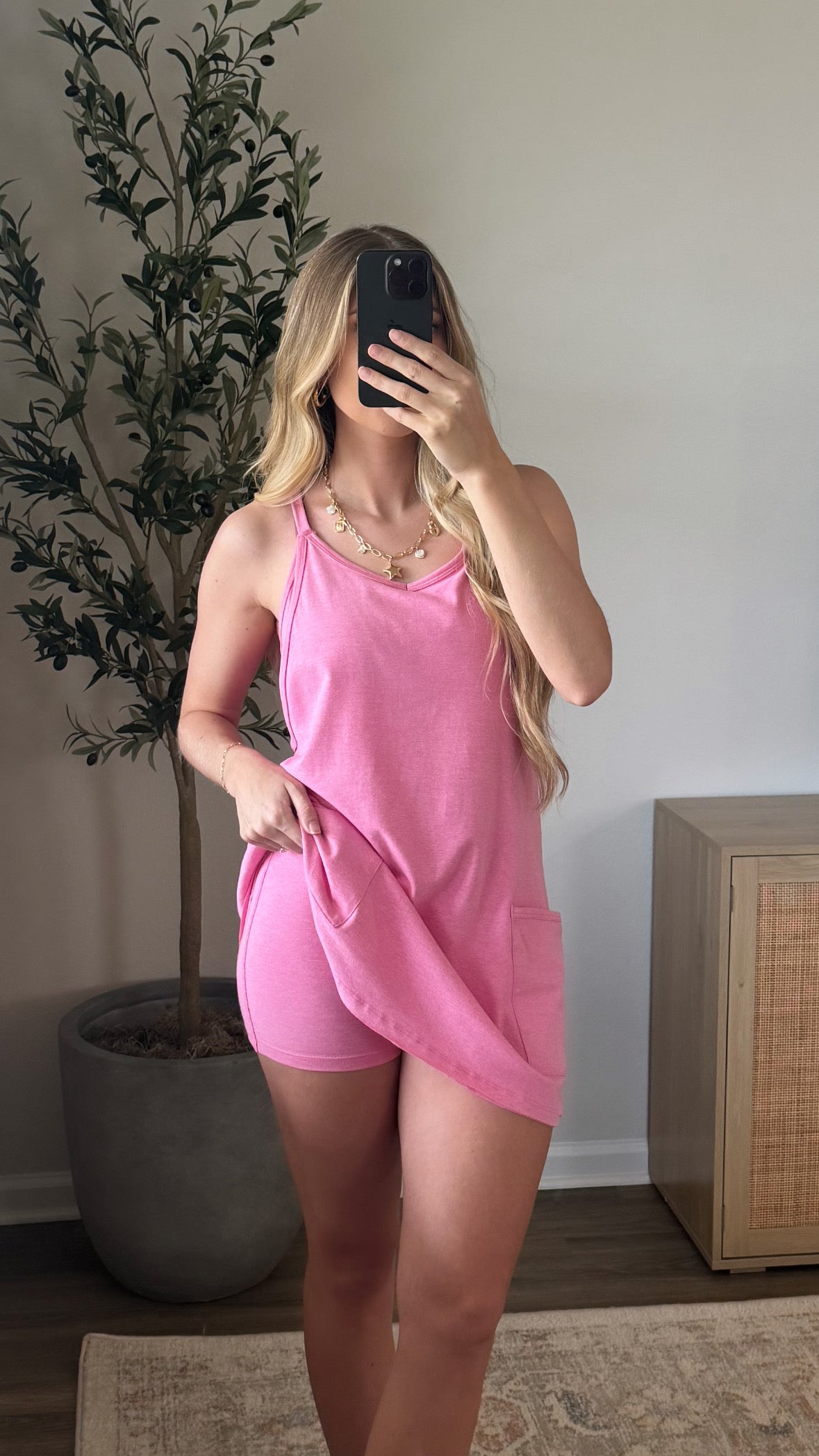 Suspender Romper Dress