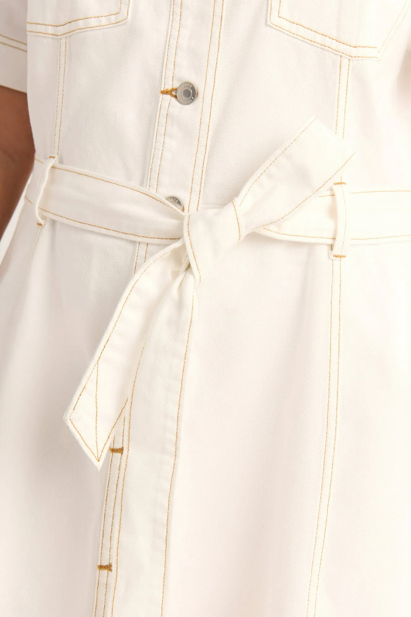 Women’s Denim Lace-up Mini Dress