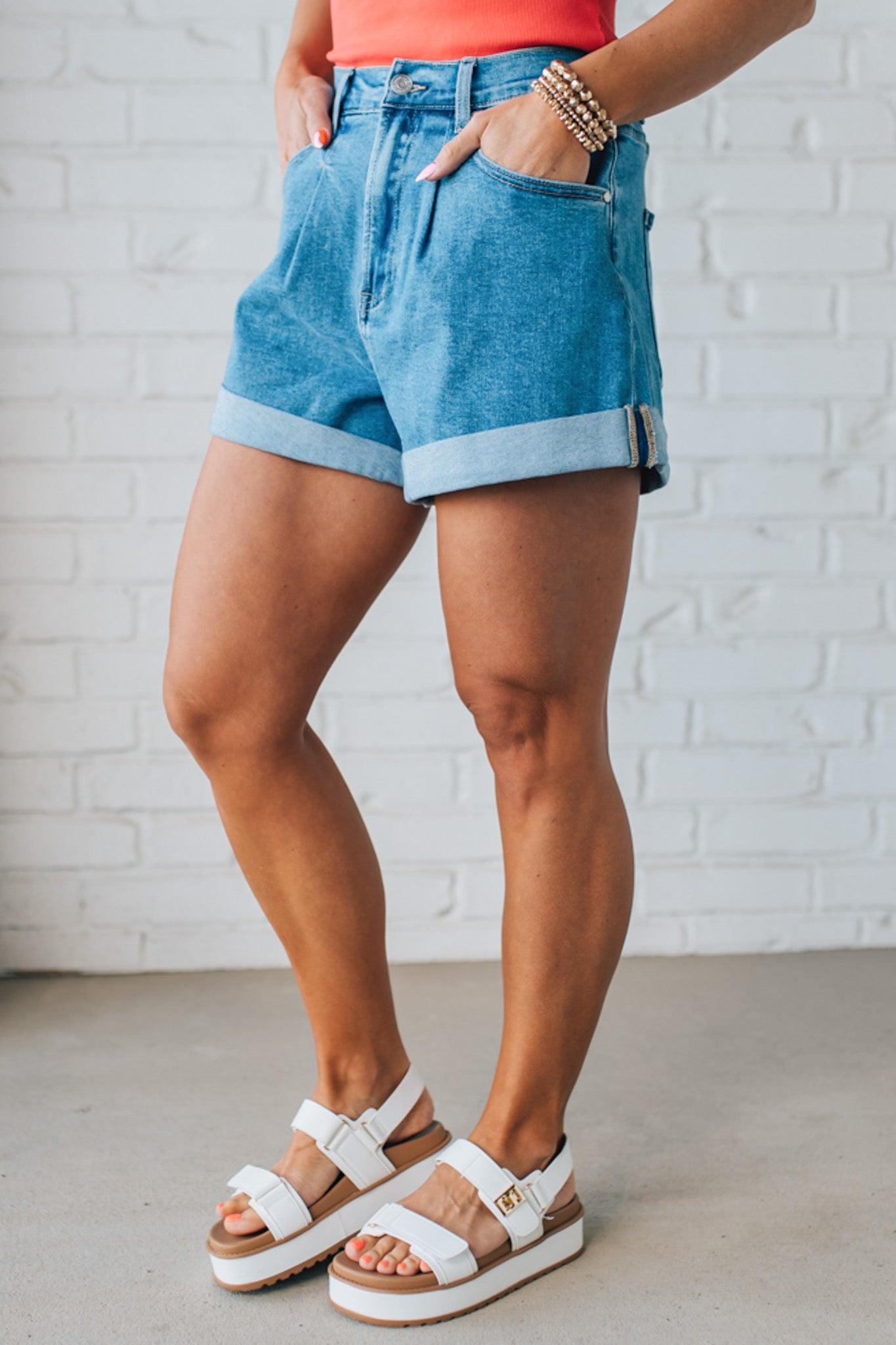 Denim shorts