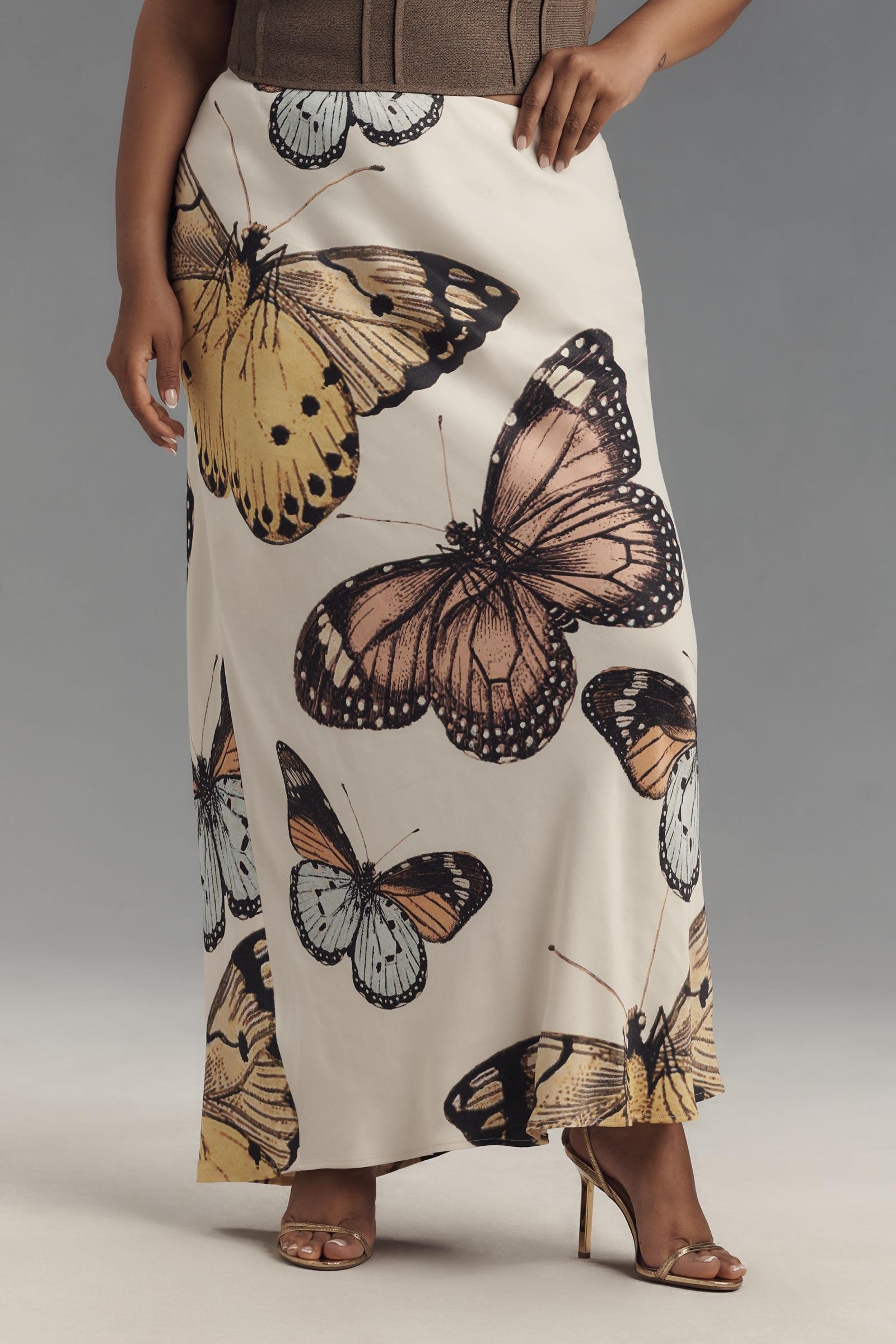 Butterfly Printed Skirt