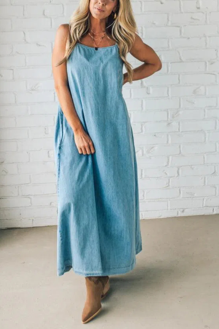 Chambray Maxi Dress