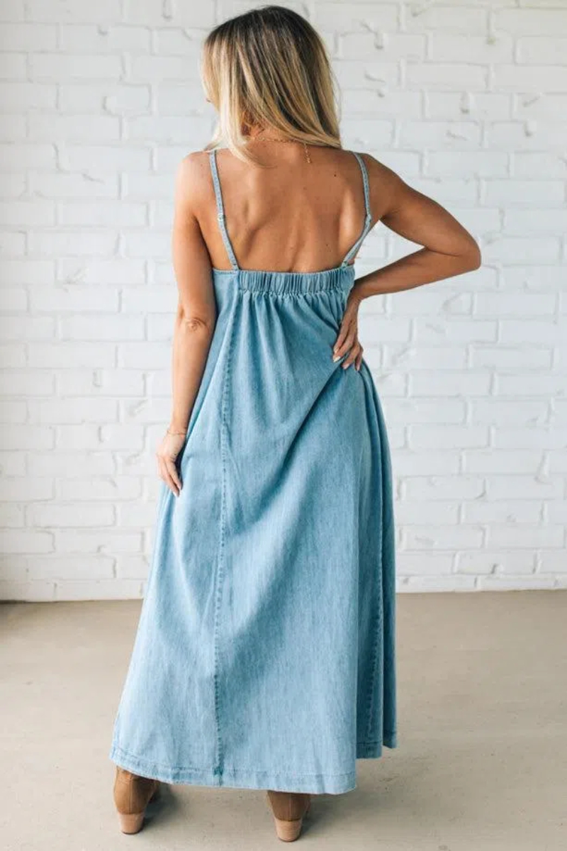 Chambray Maxi Dress