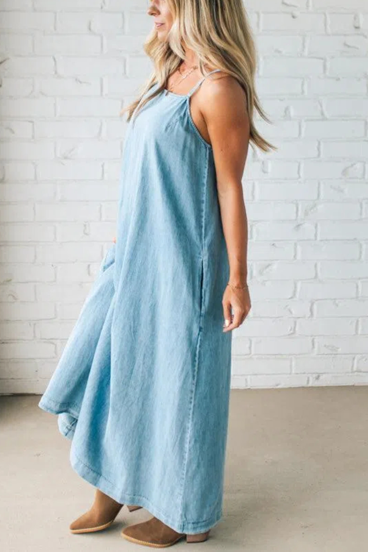Chambray Maxi Dress