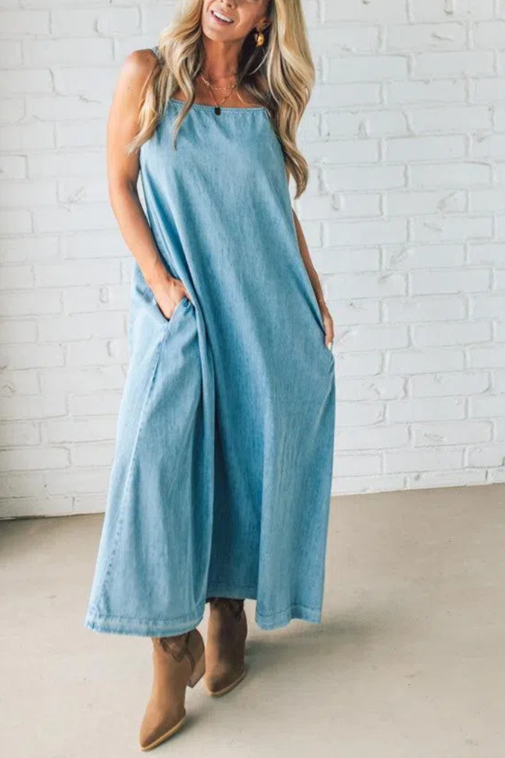 Chambray Maxi Dress
