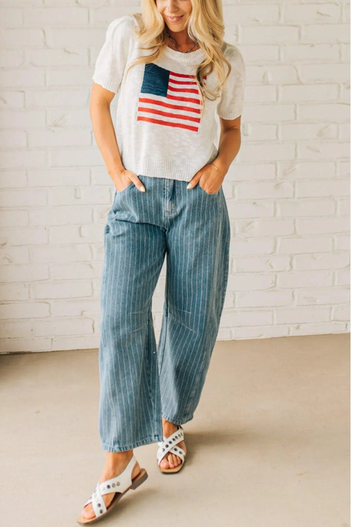 Americana Boyfriend Sweater Tee