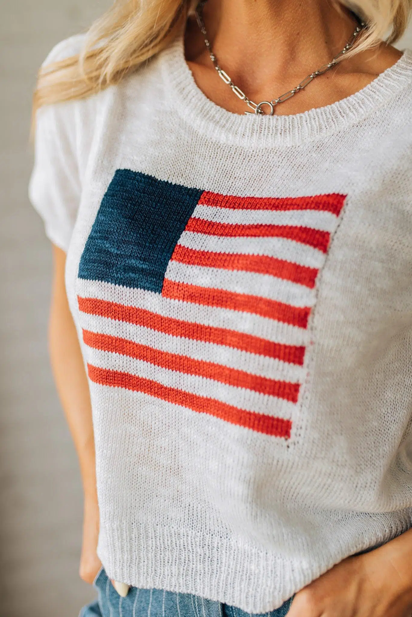 Americana Boyfriend Sweater Tee