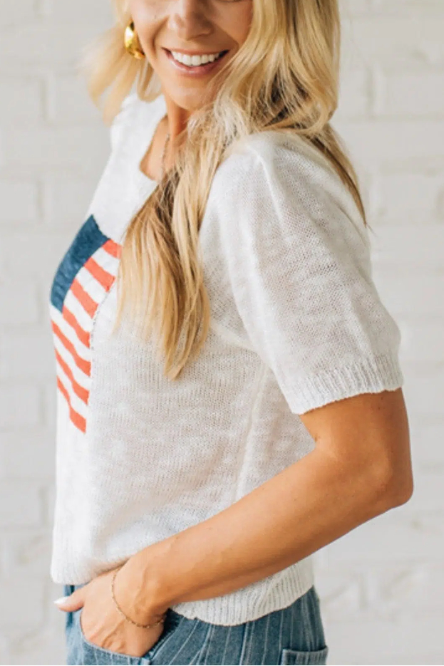 Americana Boyfriend Sweater Tee