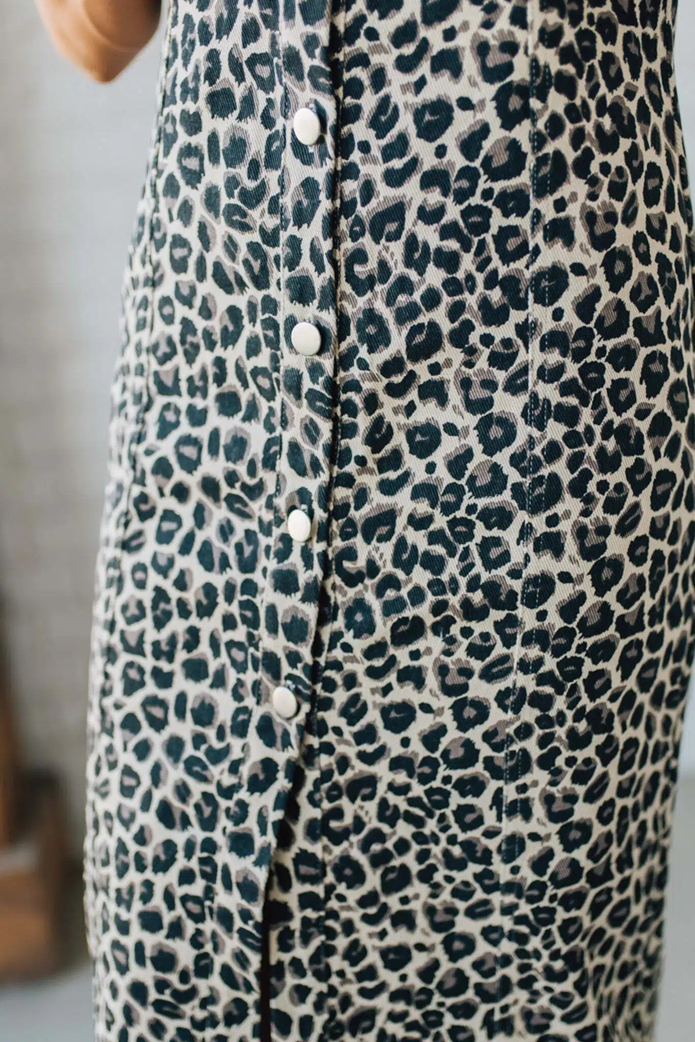 Spicy Denim Leopard Dress